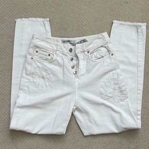 ZARA white jeans